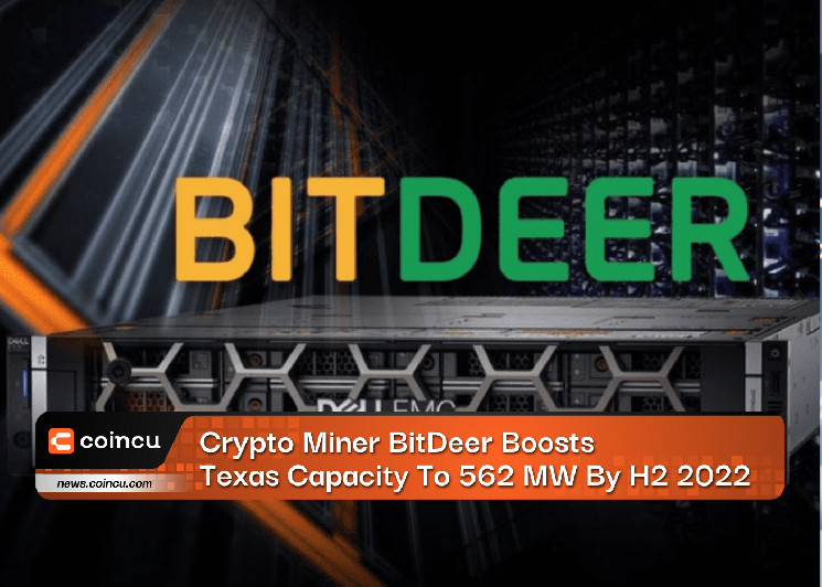Crypto Miner BitDeer Boosts Texas Capacity To 562 MW By H2 2022