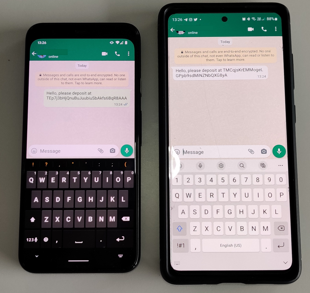 Se distribuyeron versiones falsas de Whatsapp y Telegram que roban criptomonedas
