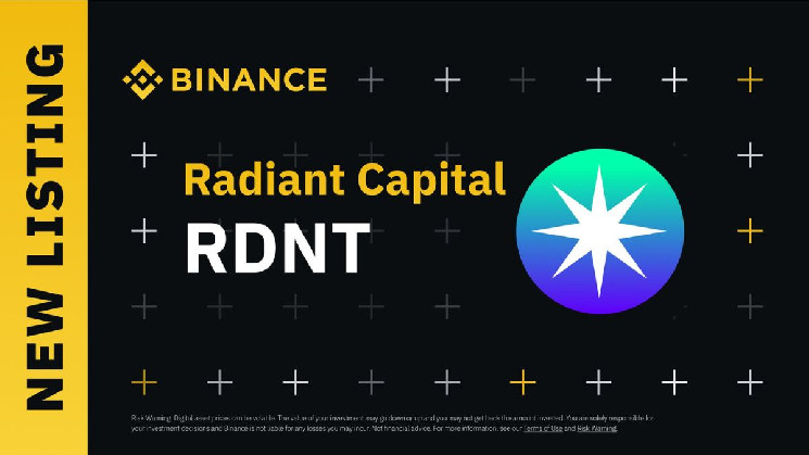 Binance anunció que listará el token RDNT de Radiant Capital y el precio se dispara