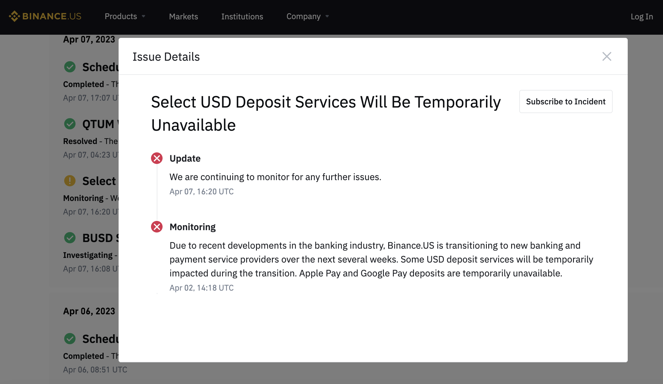 Binance.US no ha podido encontrar socios bancarios en Estados Unidos, según un Informe